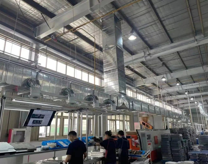 【科瑞莱分享】安徽某铸造厂环保空调安装案例